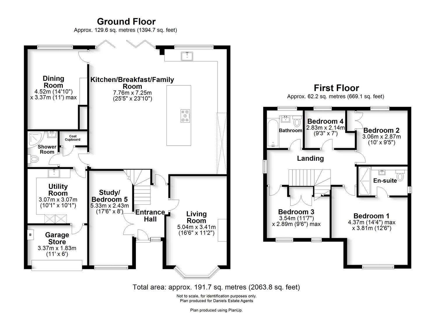 Floorplan for Church Croft, St. Albans