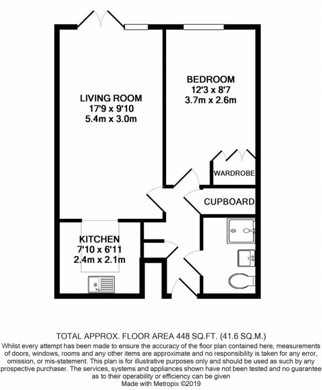 Floorplan for Davis Court, Marlborough Road, St Albans