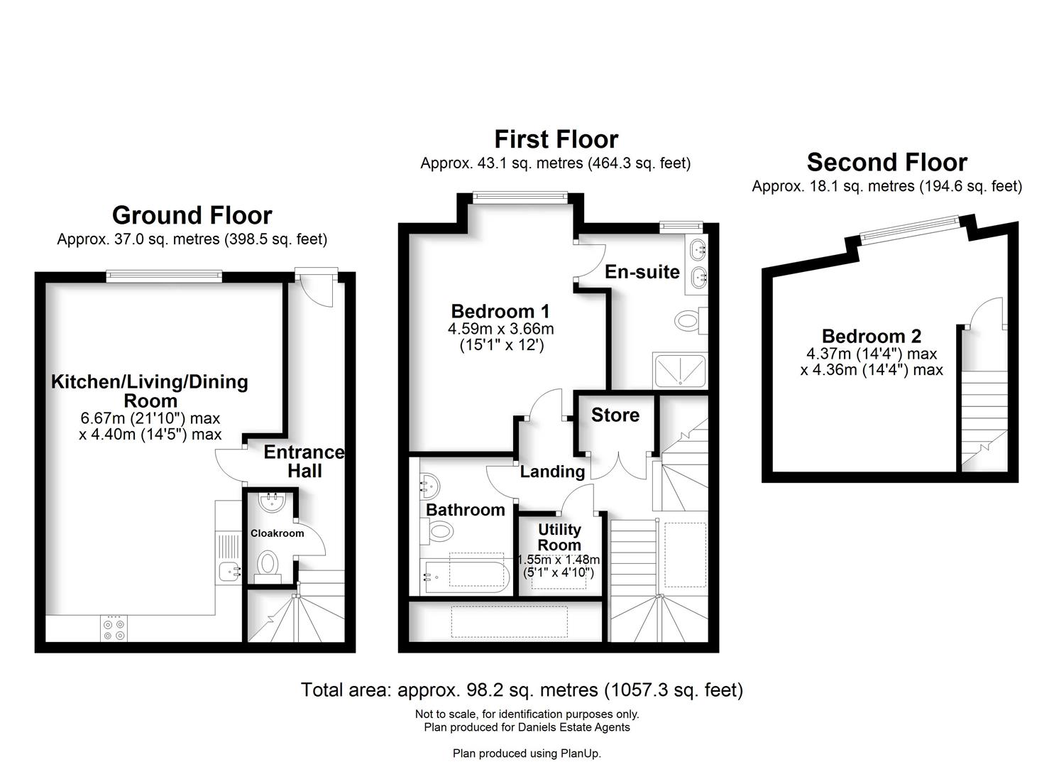 Floorplan for Plot 3 Hatfield Road, St. Albans