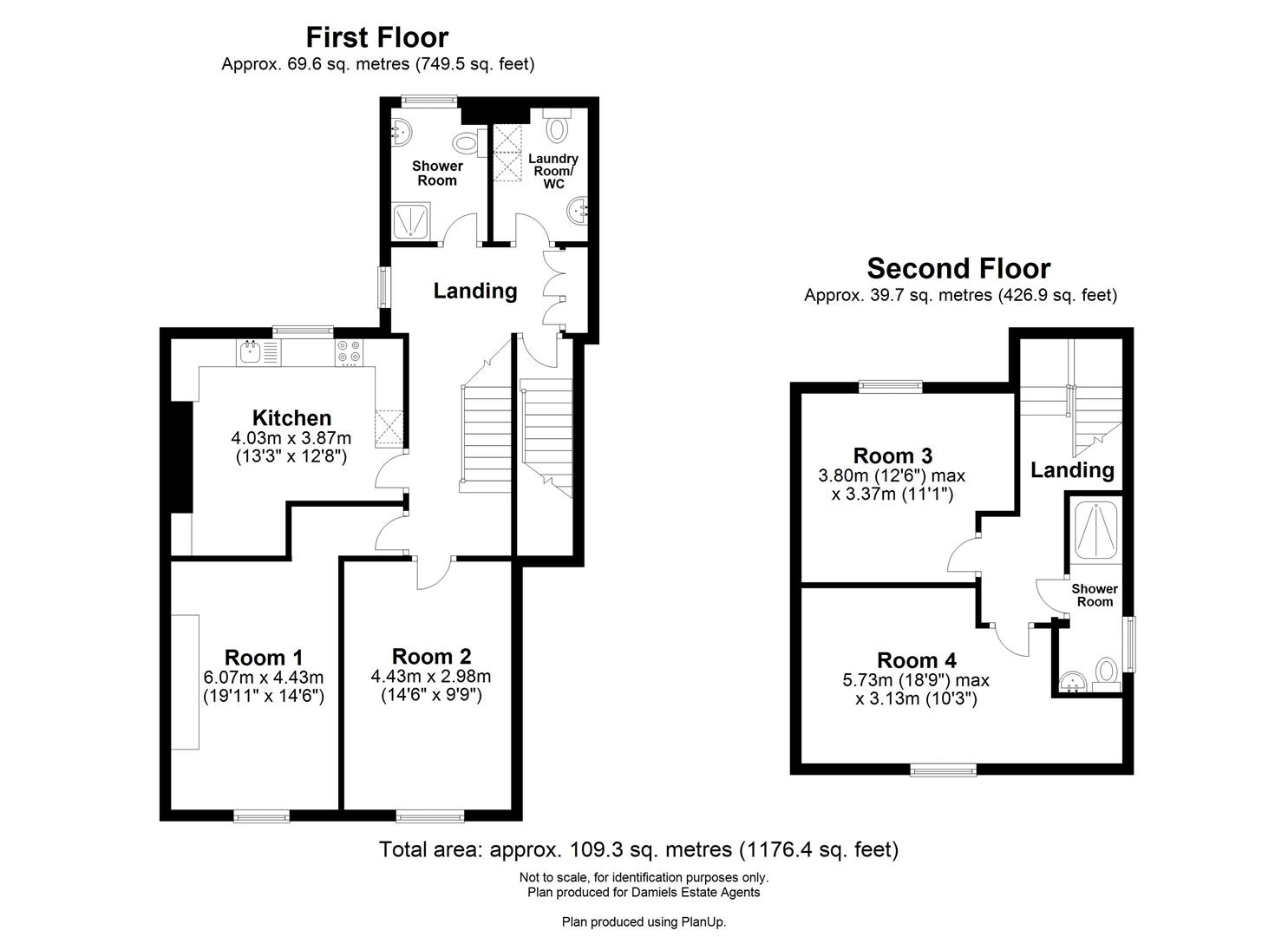 Floorplan for Alma Road, St Albans, Hertfordshire