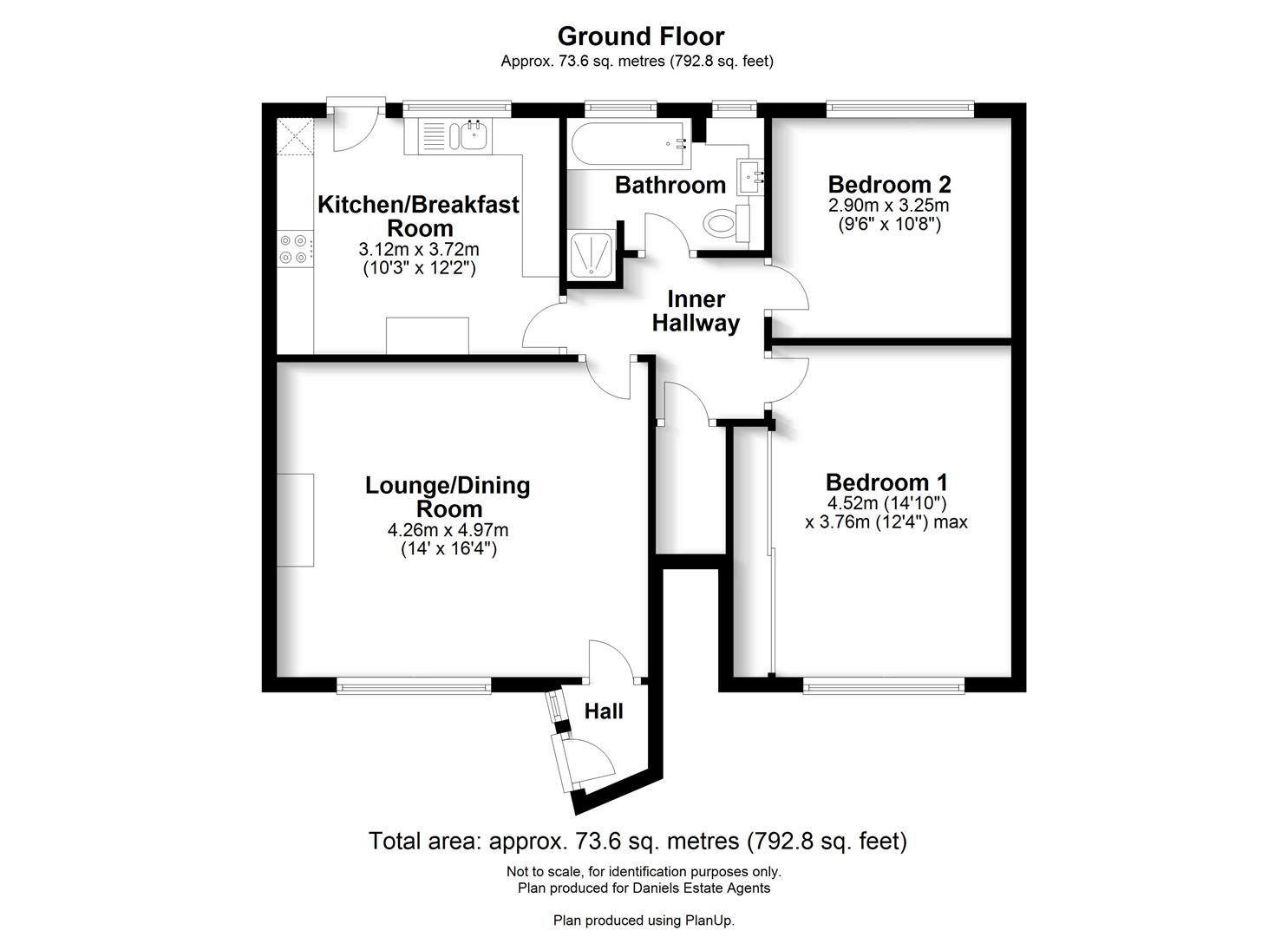 Floorplan for Charmouth Road, St. Albans