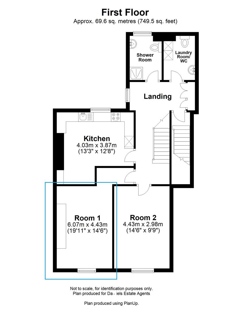 Floorplan for Alma Road, St Albans, Hertfordshire