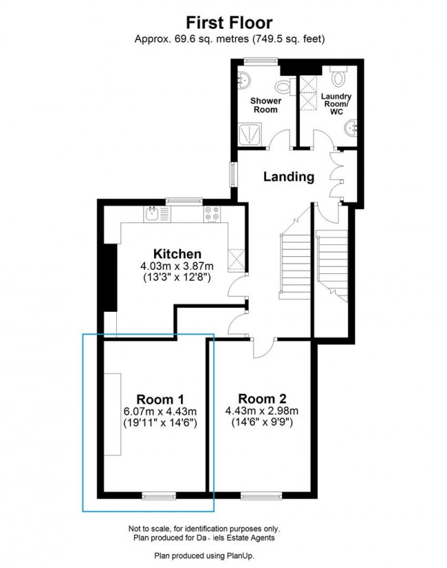 Floorplan for Alma Road, St Albans, Hertfordshire