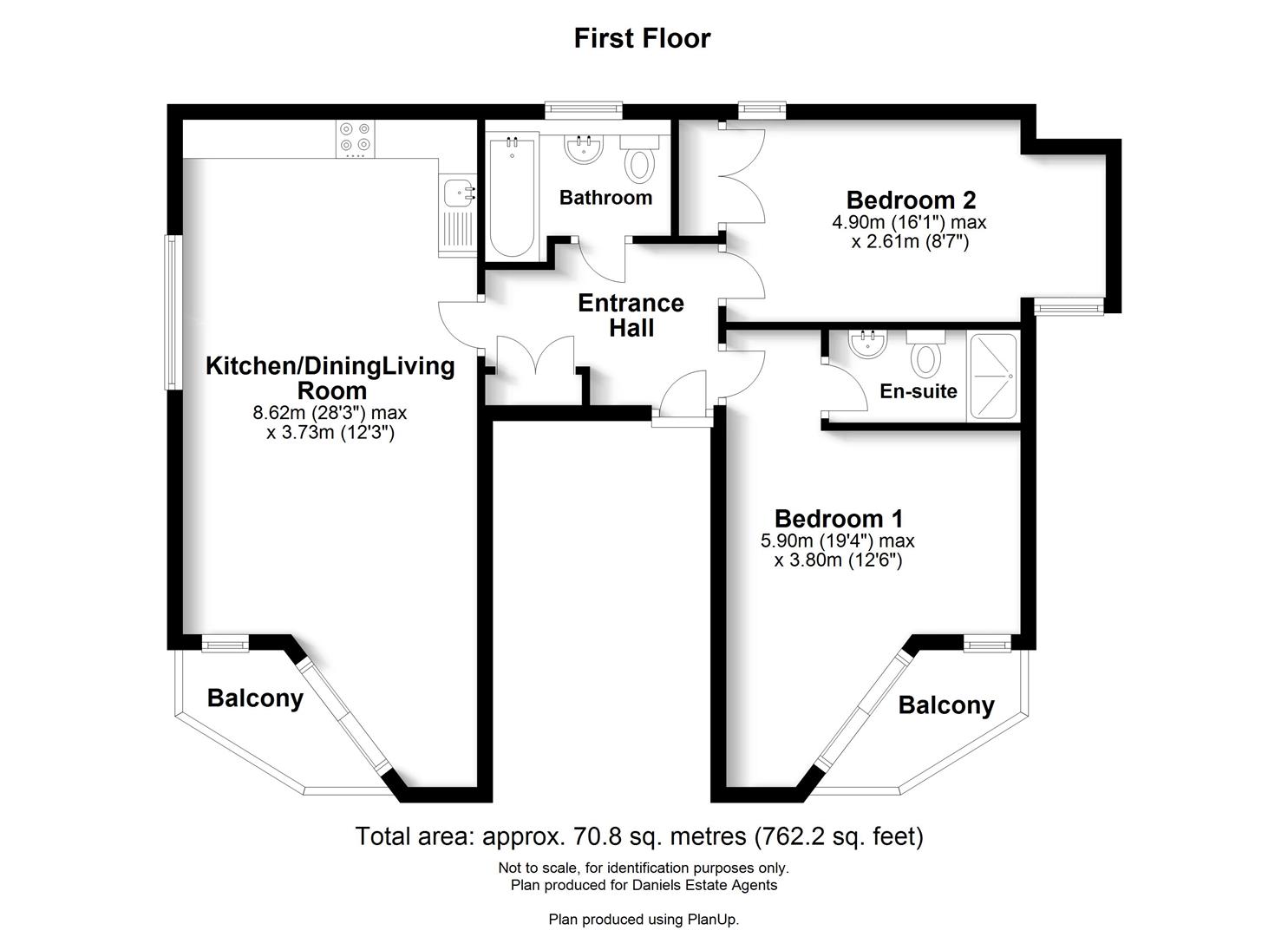 Floorplan for Montague Close, St Albans