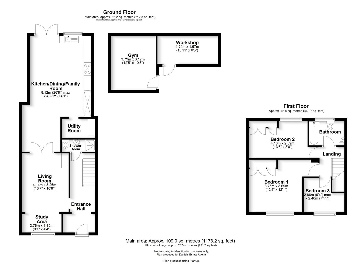 Floorplan for Kempe Close, St. Albans