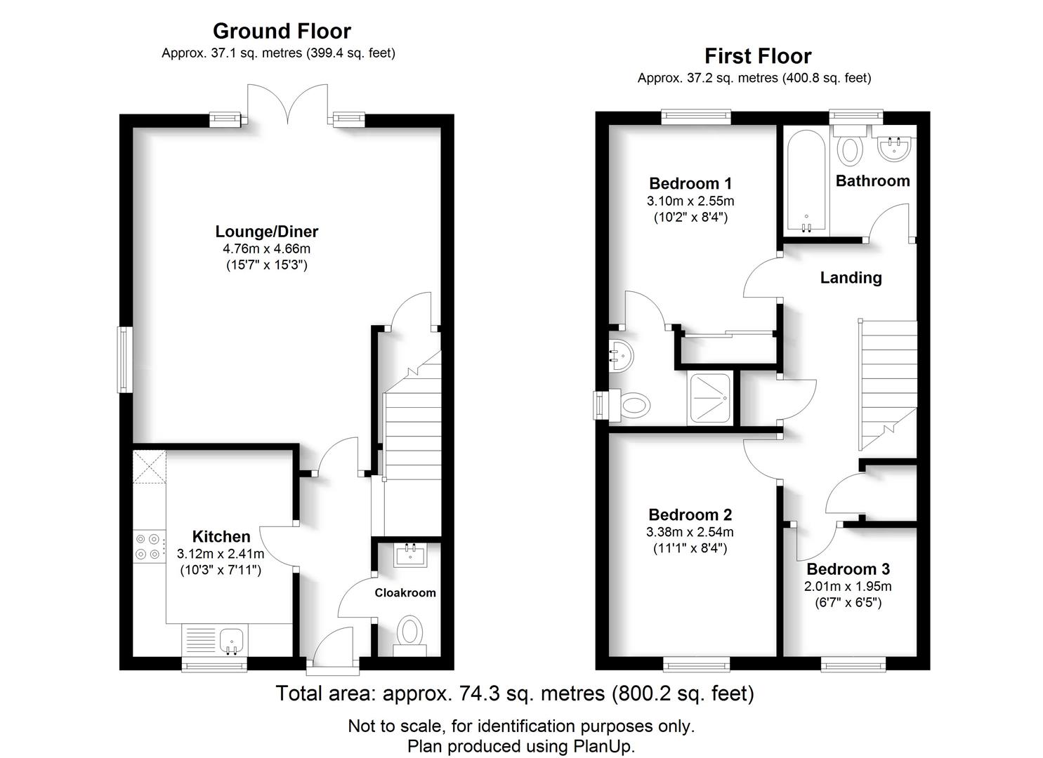 Floorplan for Highfield Lane, Tyttenhanger, St Albans, Hertfordshire