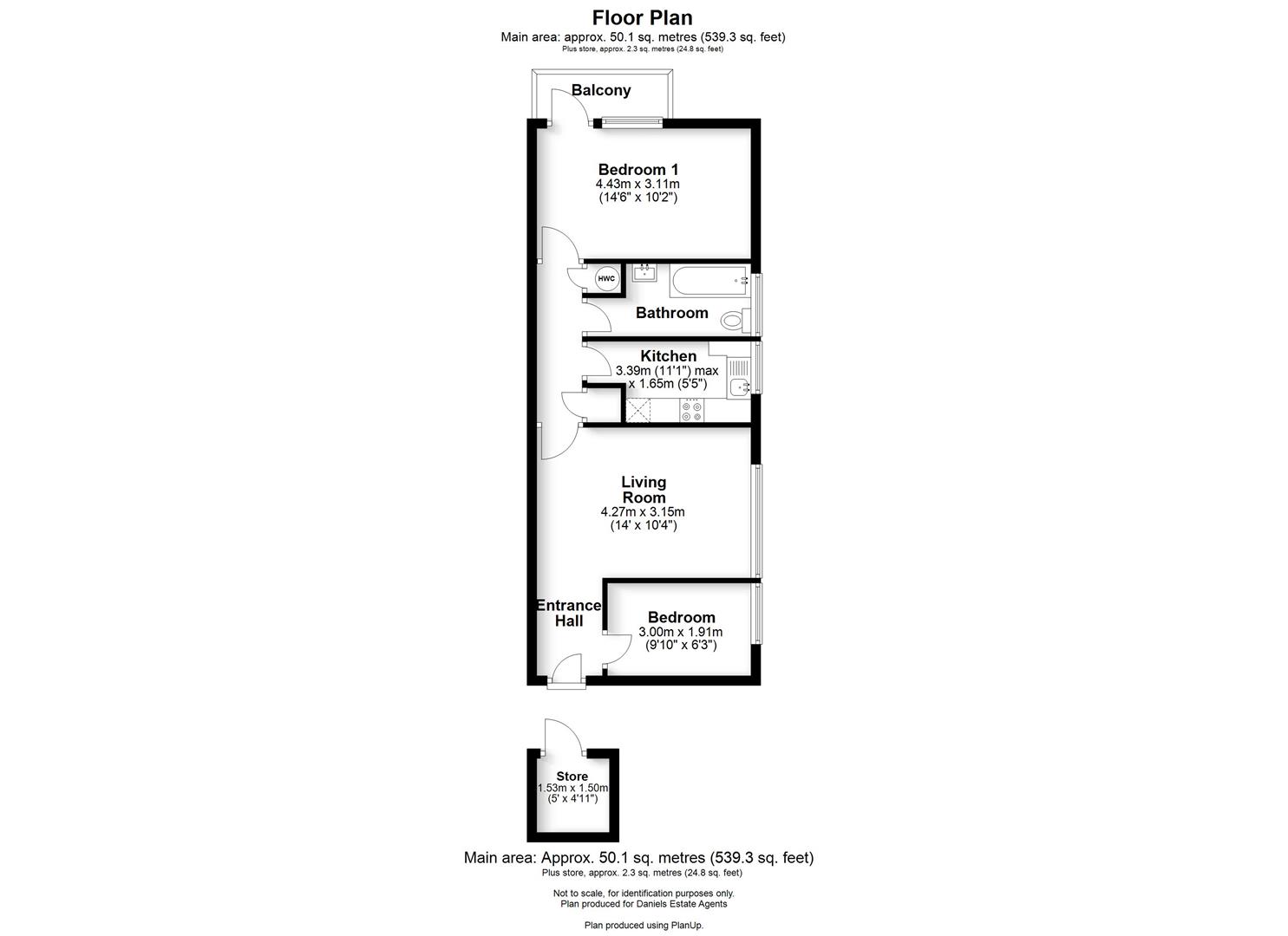 Floorplan for Abbots Park, St. Albans