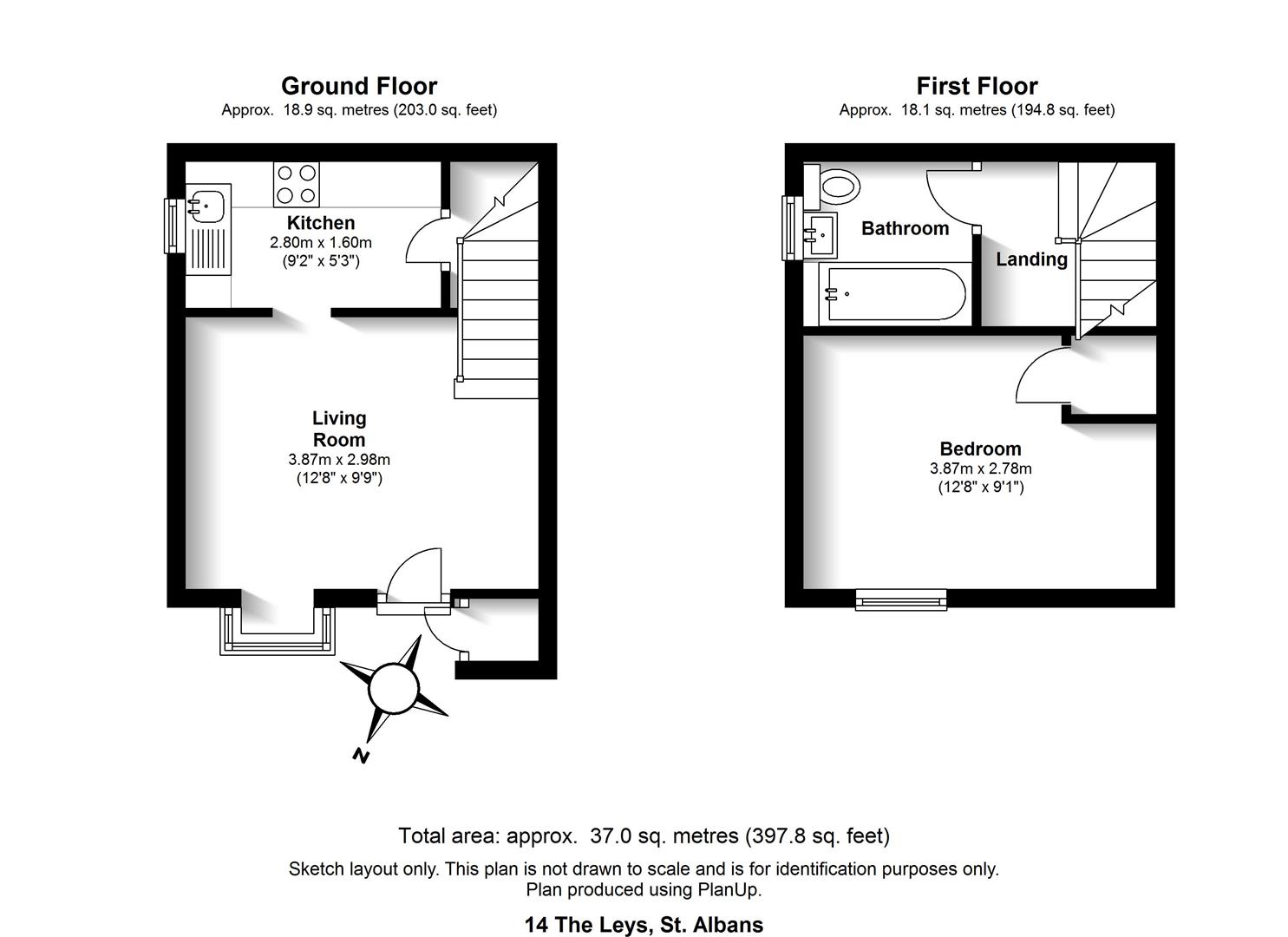Floorplan for Jersey Farm, St Albans, Hertfordshire
