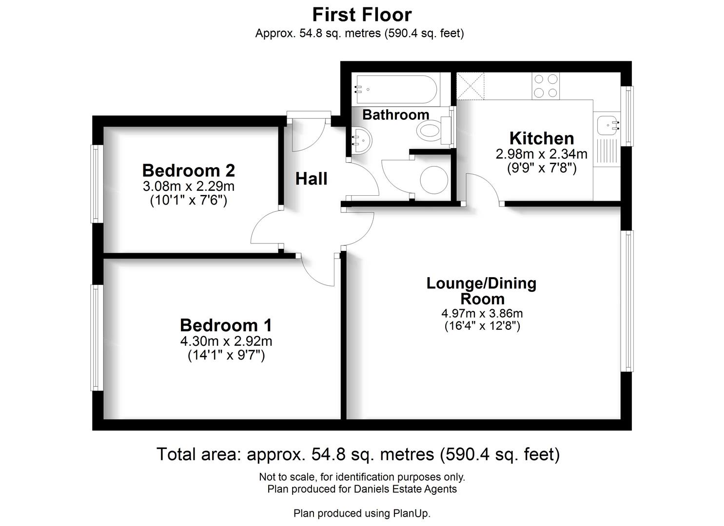 Floorplan for Meadow Close, London Colney, St. Albans