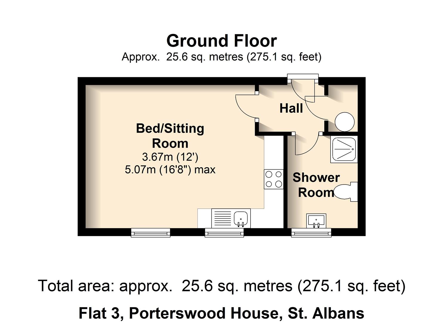 Floorplan for Porters Wood, St Albans, Hertfordshire