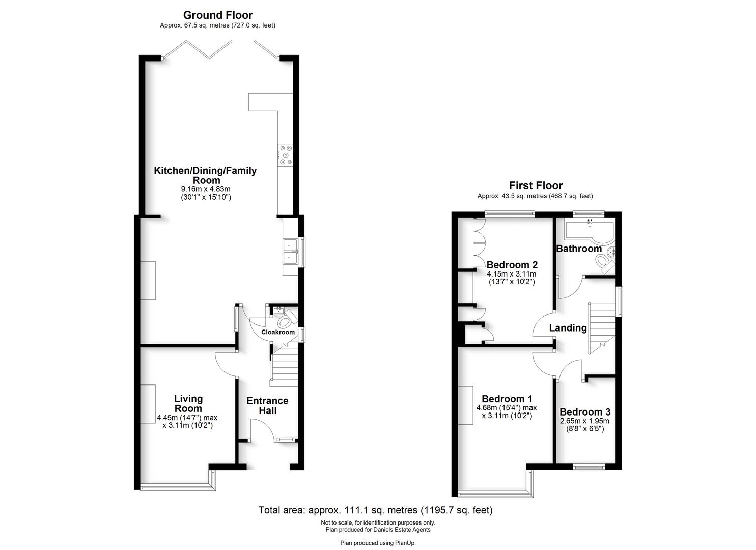 Floorplan for Wynchlands Crescent, St. Albans