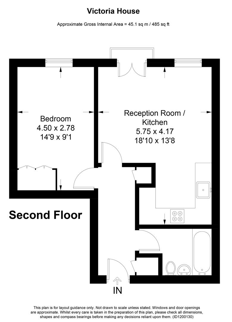 Floorplan for Flat 8 Victoria House117-129 Victoria StreetSt AlbansHerts
