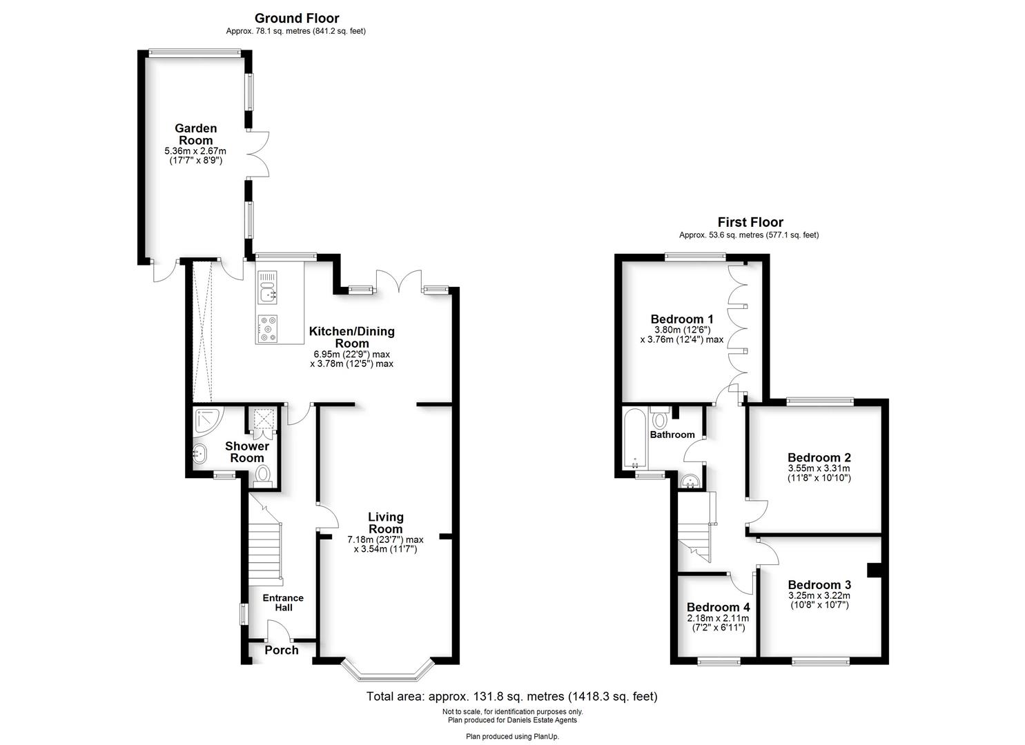 Floorplan for Roestock Gardens, Colney Heath, St. Albans