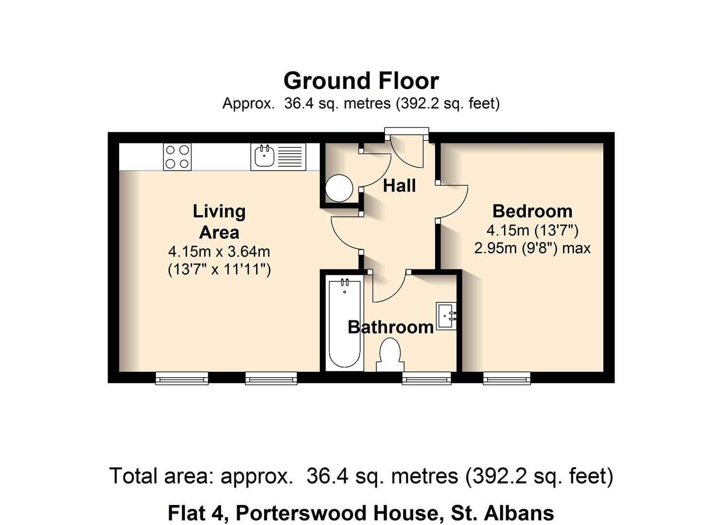 Floorplan for Porters Wood House, Porters Wood, St Albans, Hertfordshire