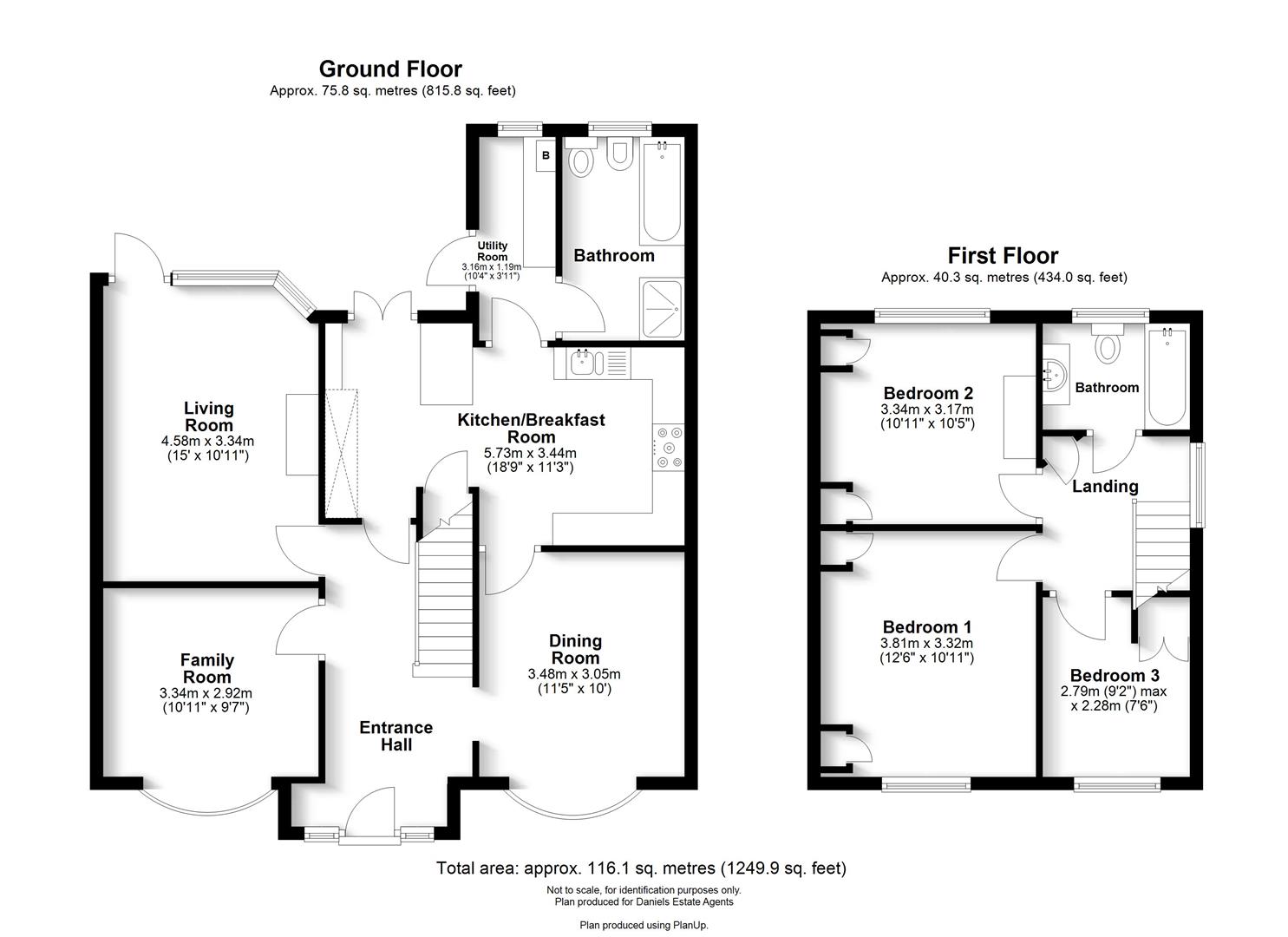 Floorplan for St. Vincent Drive, St. Albans