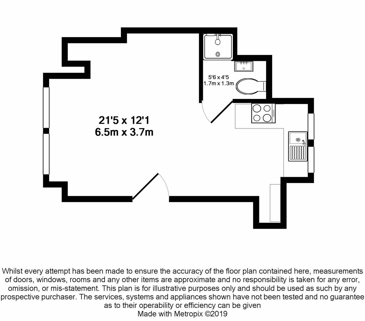 Floorplan for London Road, St Albans, Hertfordshire