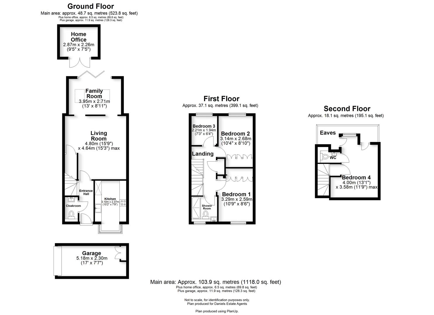 Floorplan for Stonecross Close, St. Albans