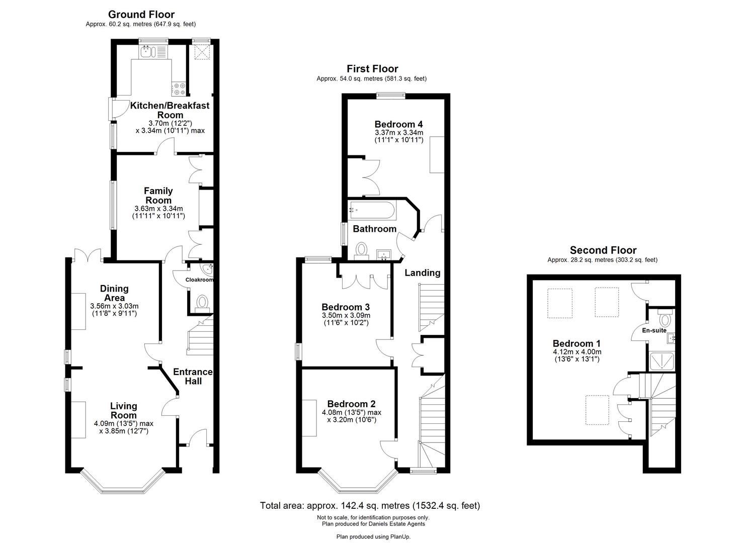 Floorplan for Verulam Road, St. Albans