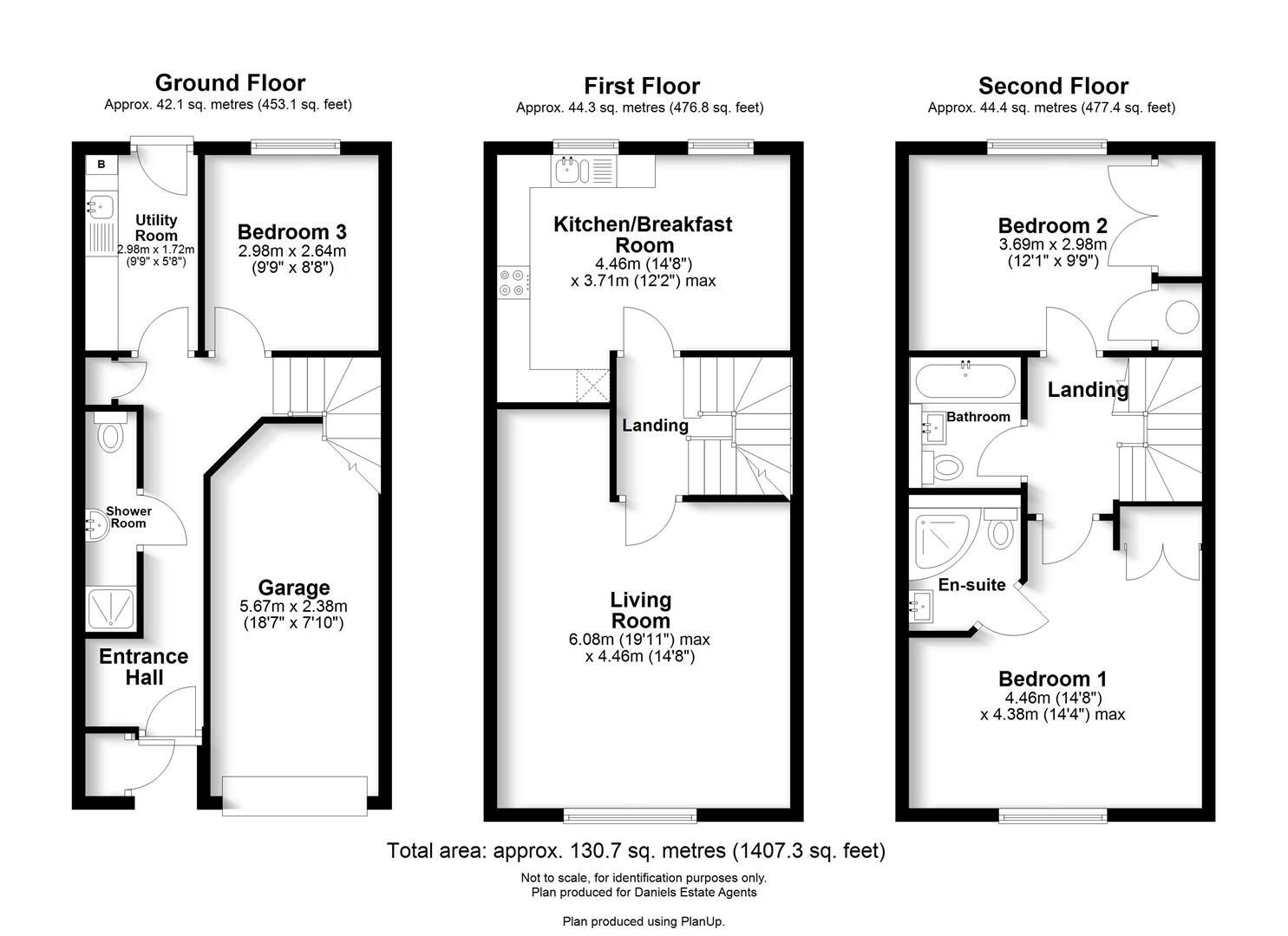 Floorplan for Lynch Court, Princess Diana Drive, St. Albans