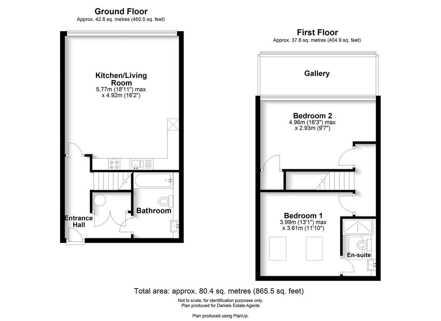 Floorplan for Sutton Road, St. Albans