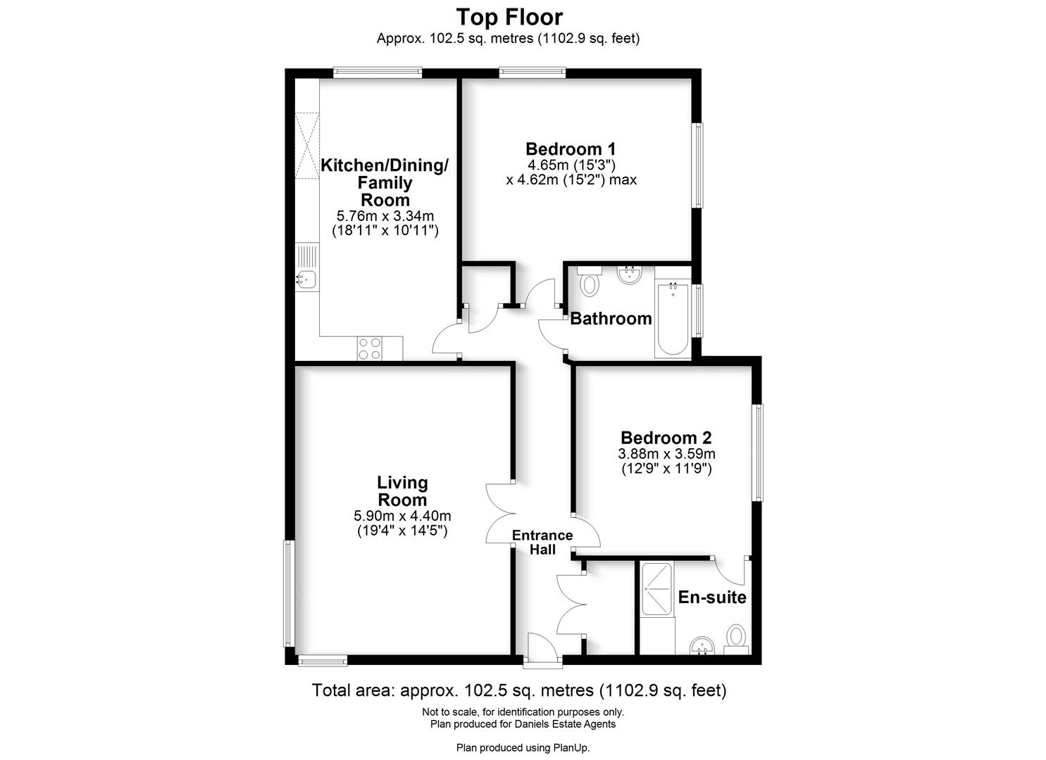 Floorplan for St. Stephens Hill, St. Albans